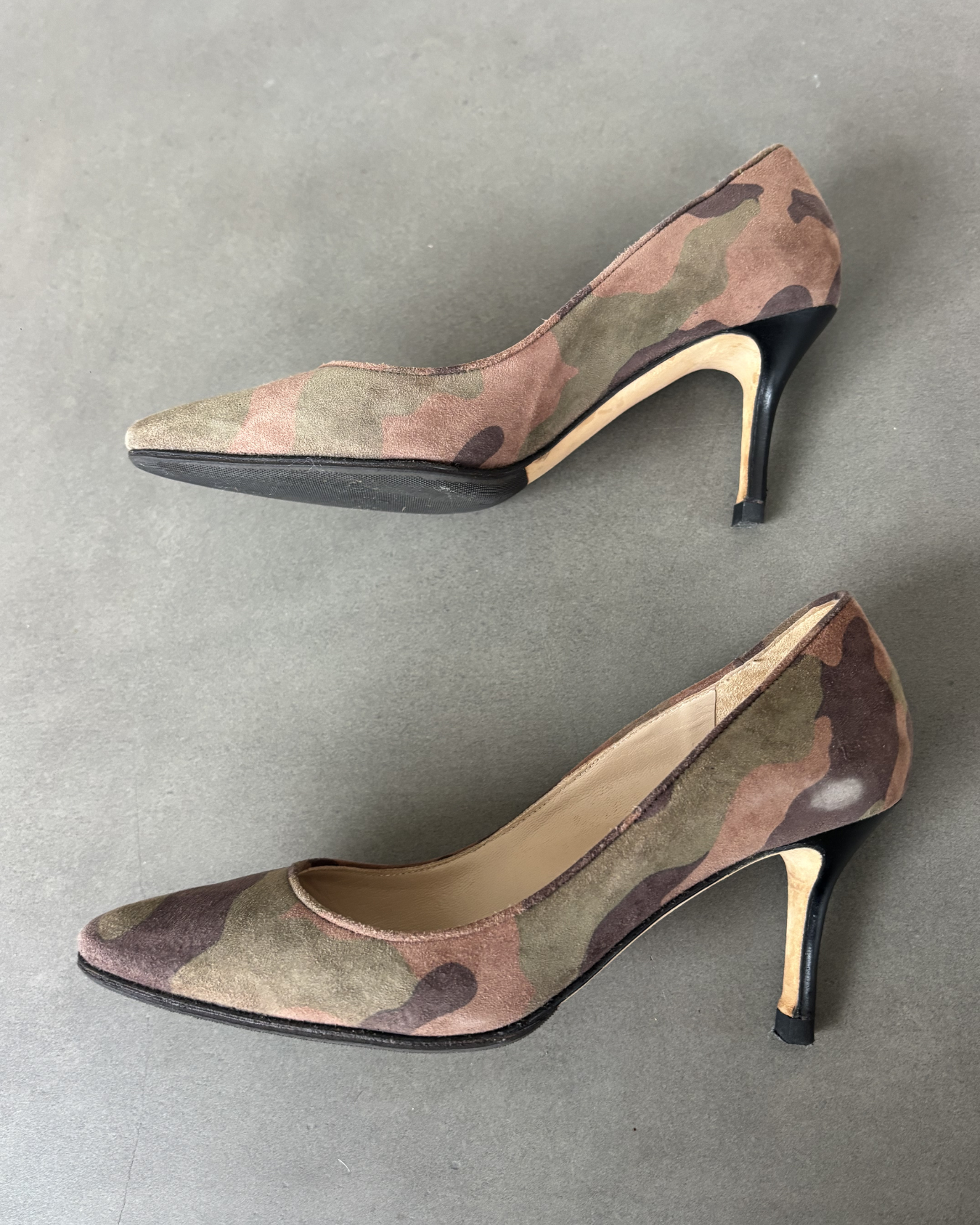 Manolo Blahnik Camo Hide Heels