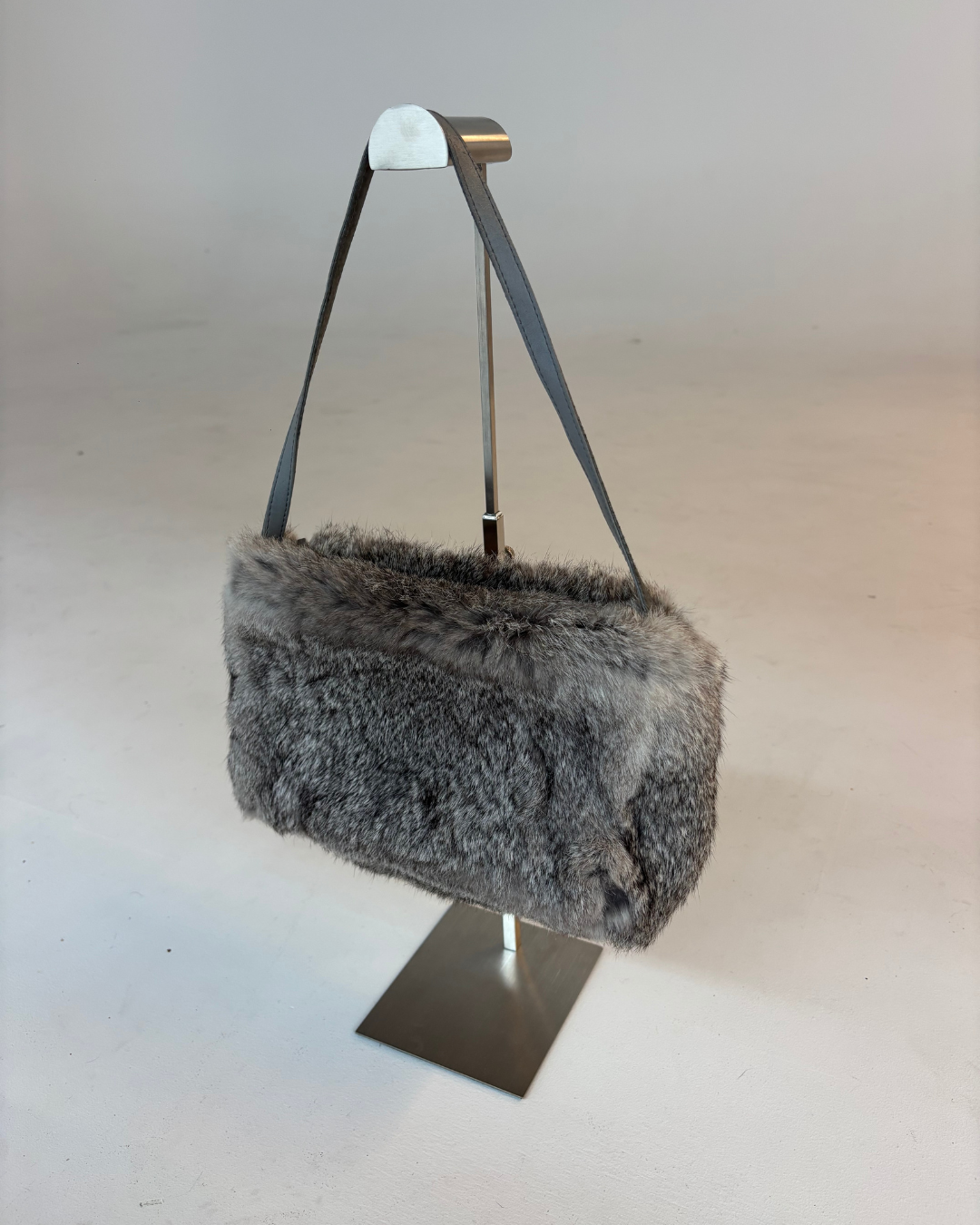 Real Fur Grey Mini Bag