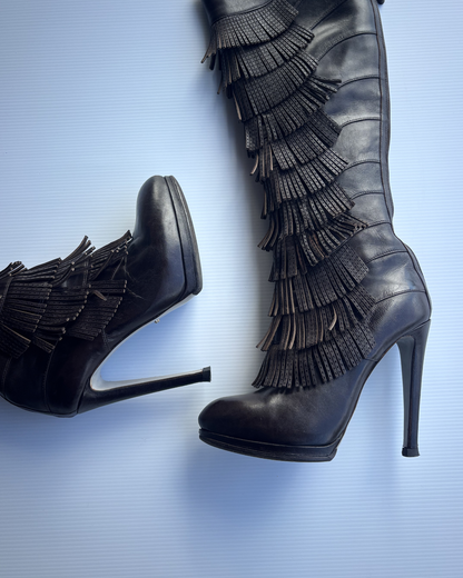 Sergio Rossi Fringe Boots