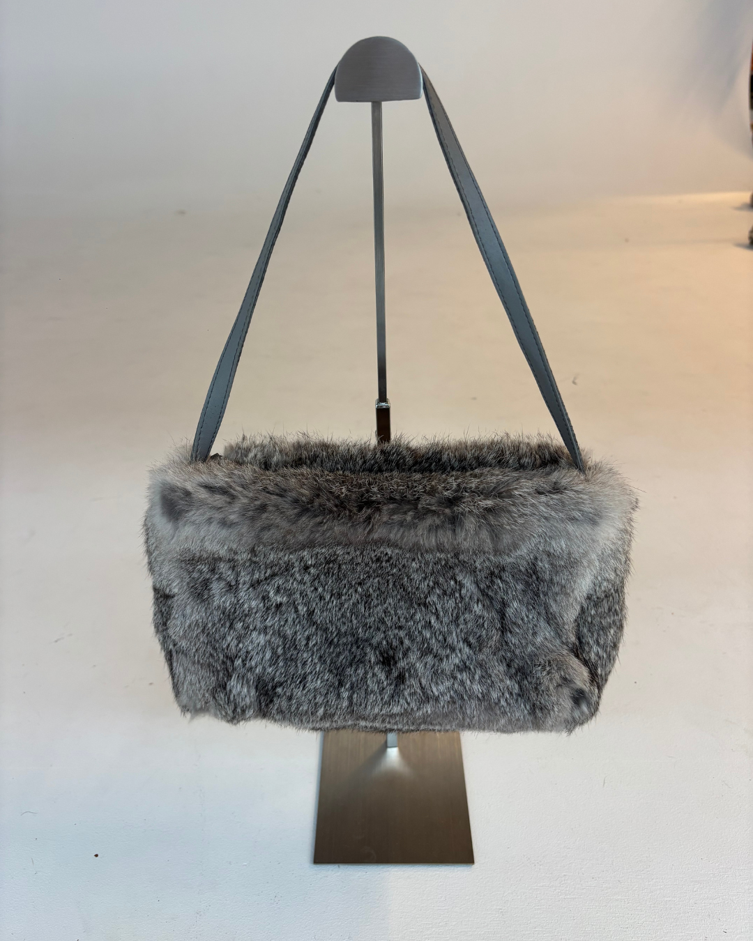Real Fur Grey Mini Bag