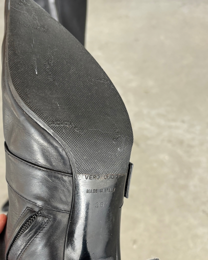 Bruno Magli Leather Buckle boots