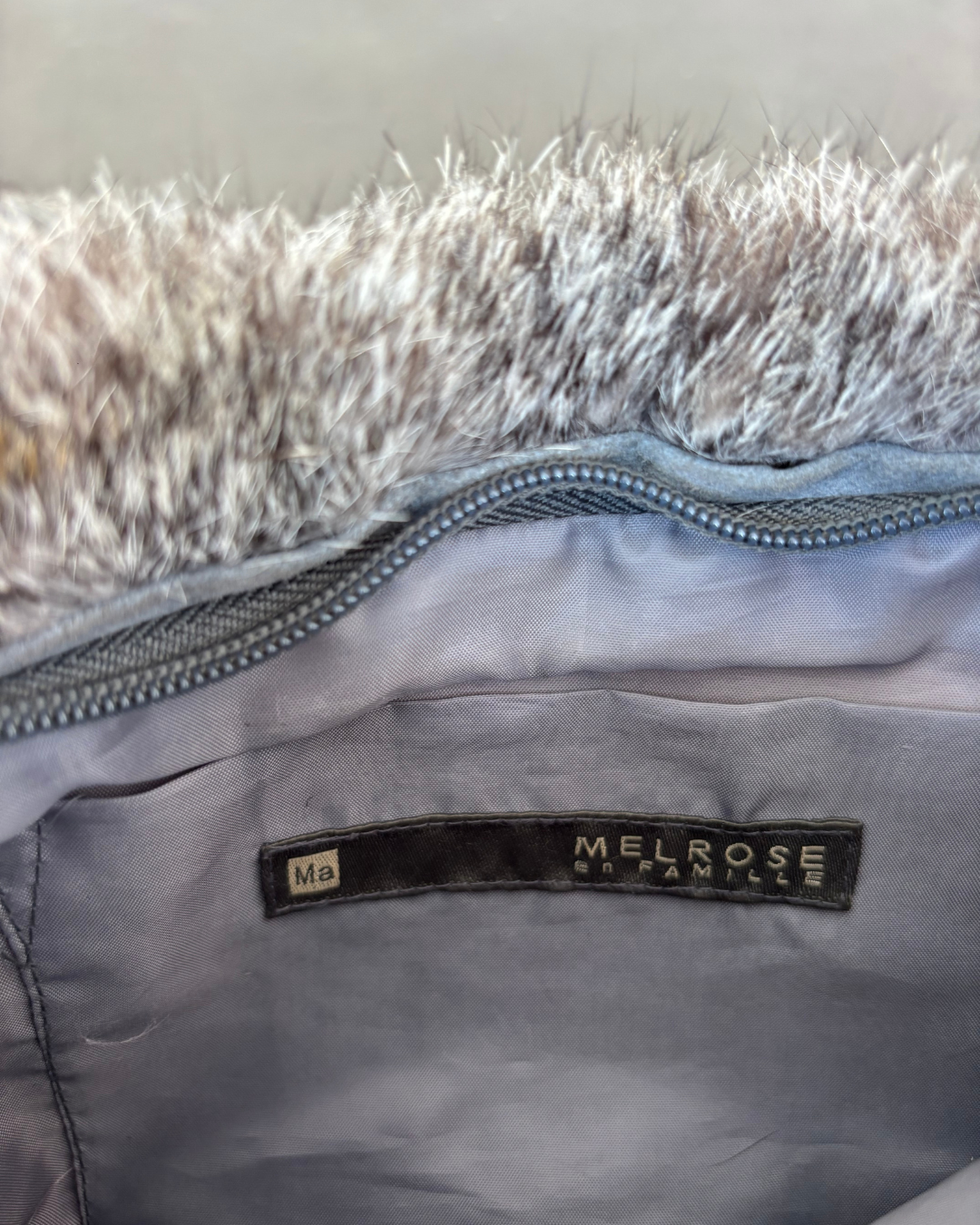 Real Fur Grey Mini Bag