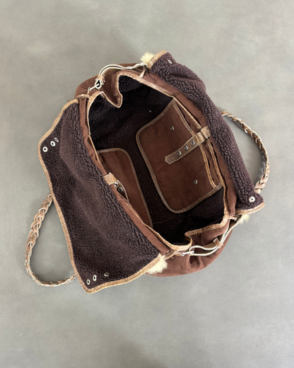 Vintage Real Fur Bowling Bag