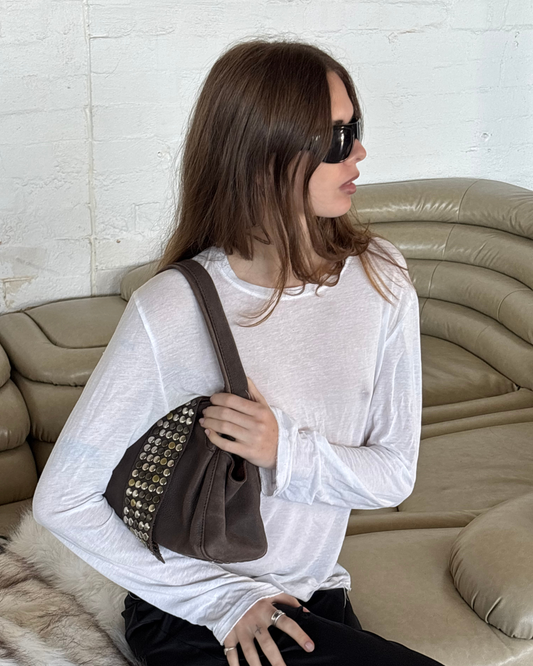 TRES Studded Grey Bag