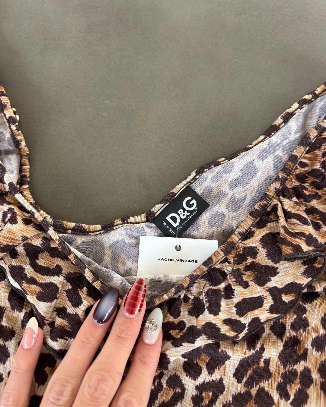 Dolce & Gabbana Leopard off shoulder top