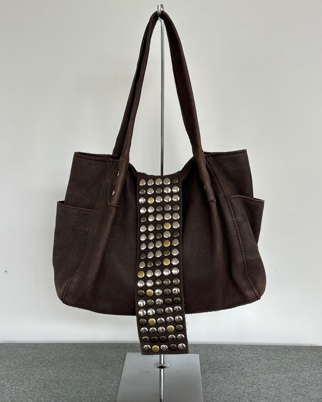 TRES Studded Grey Bag