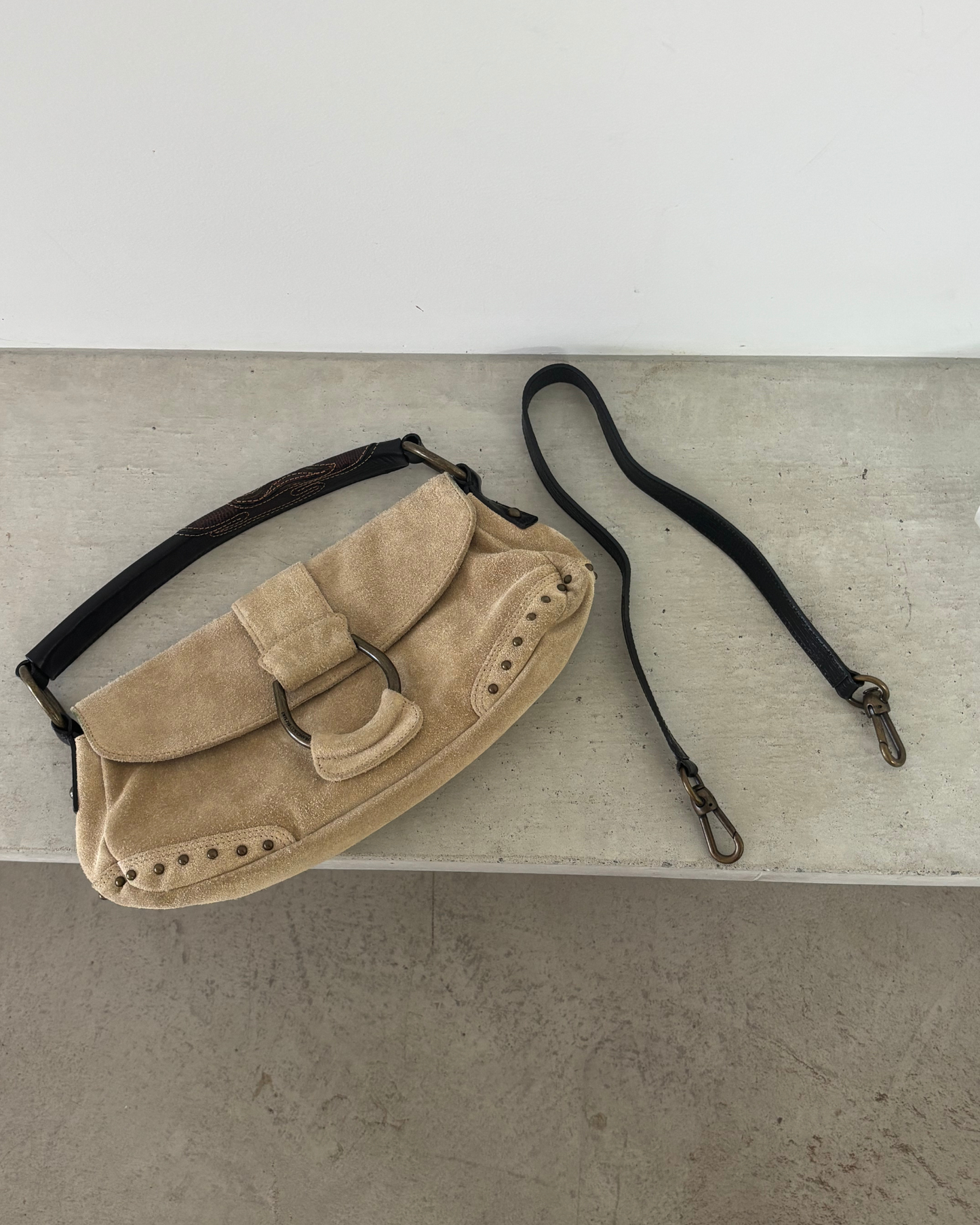 Francesco Biasia Suede Bag