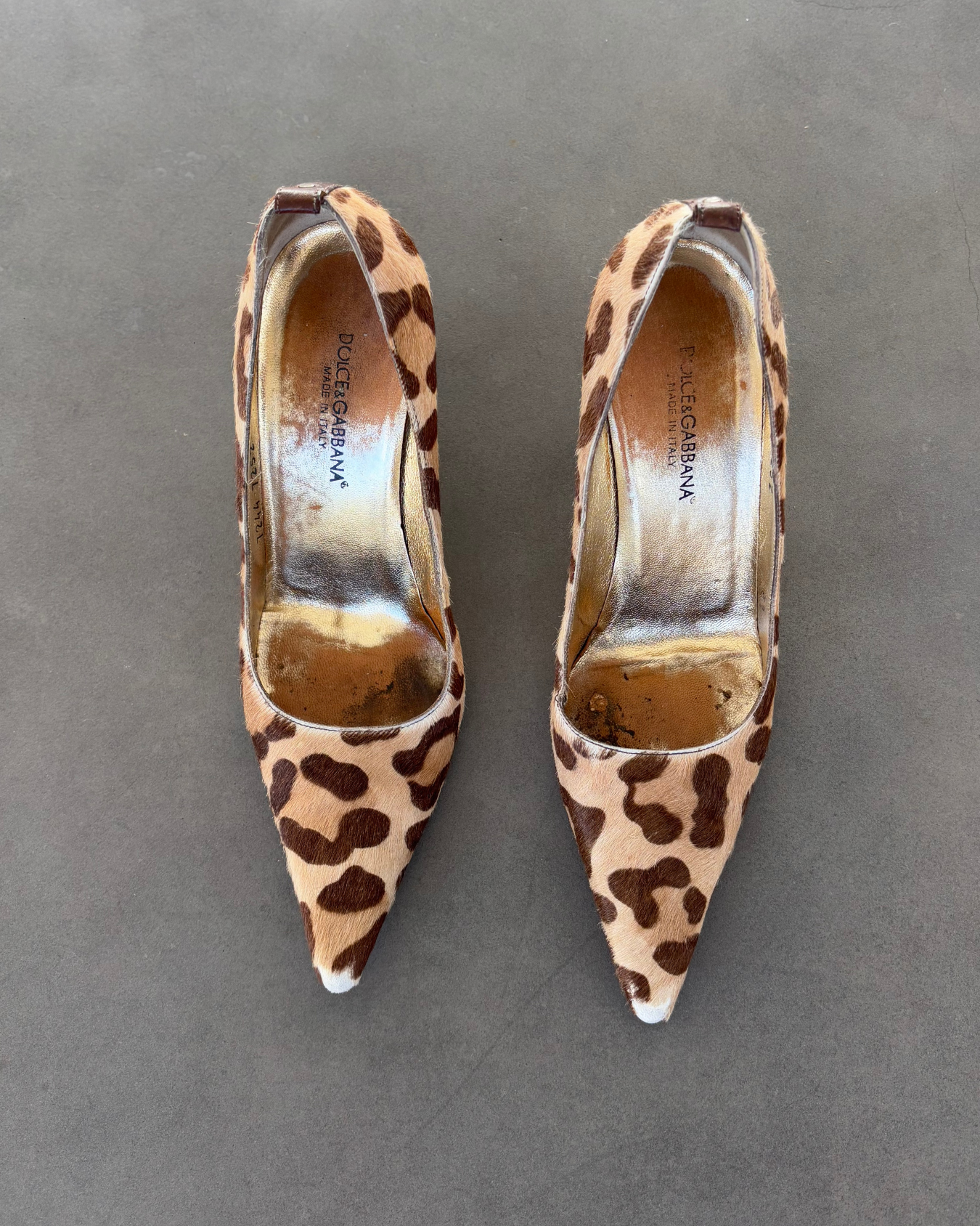 Dolce & Gabbana Leopard Print Hide Heels