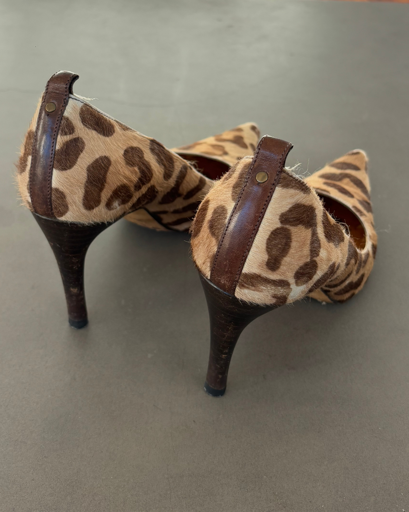 Dolce & Gabbana Leopard Print Hide Heels
