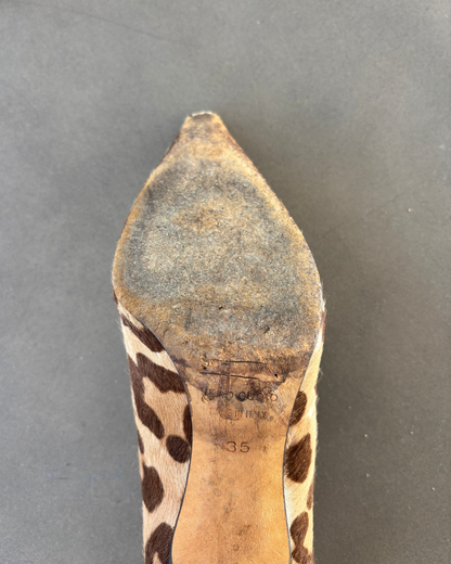 Dolce & Gabbana Leopard Print Hide Heels