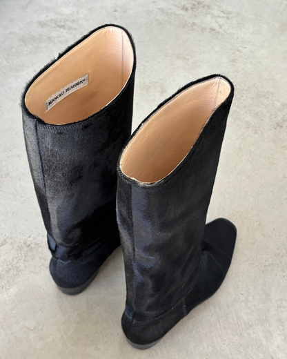 Manolo Blahnik Hide Boots