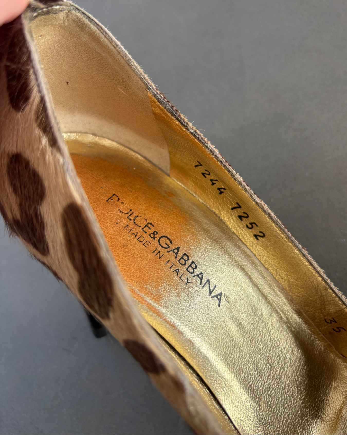 Dolce & Gabbana Leopard Print Hide Heels