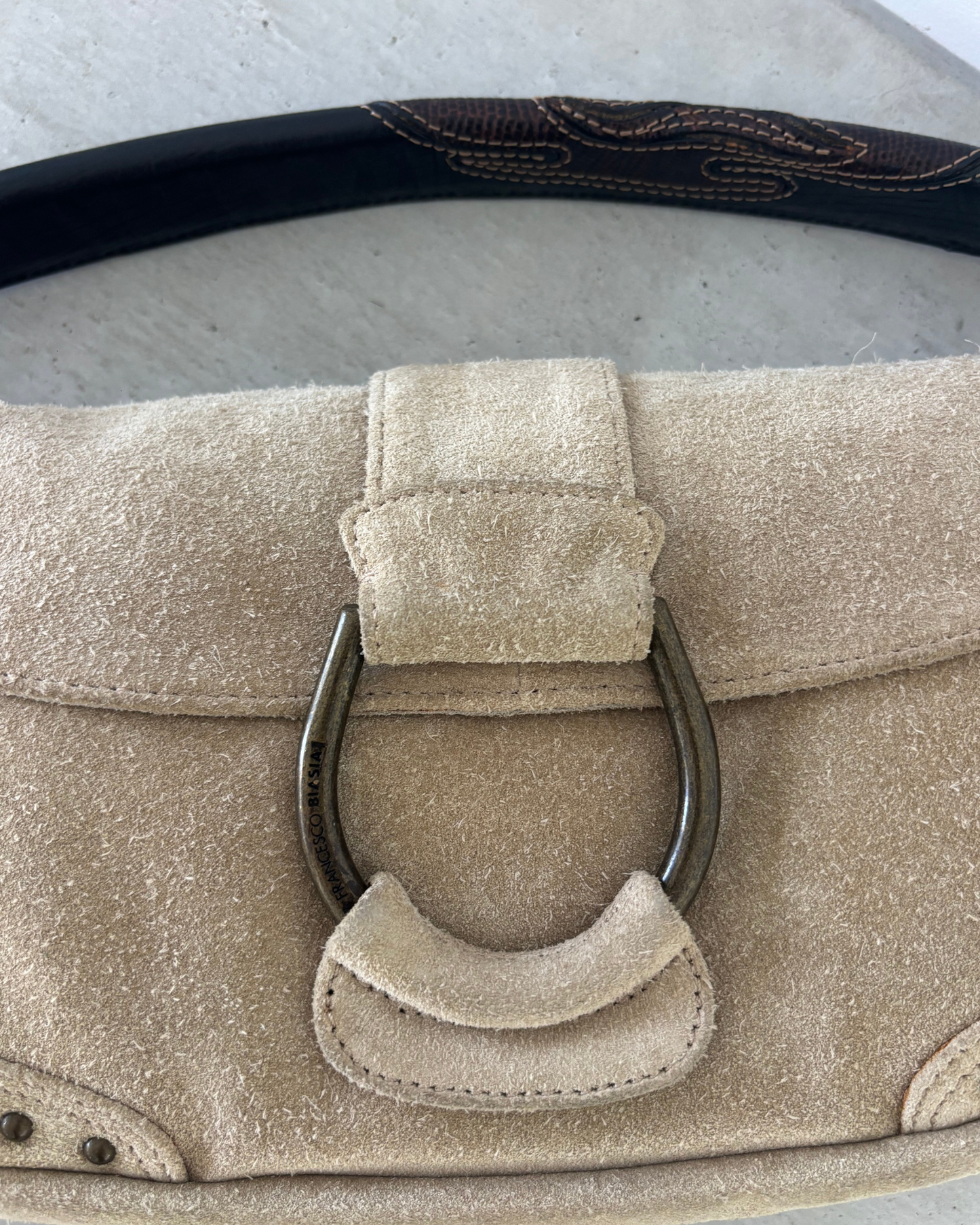 Francesco Biasia Suede Bag