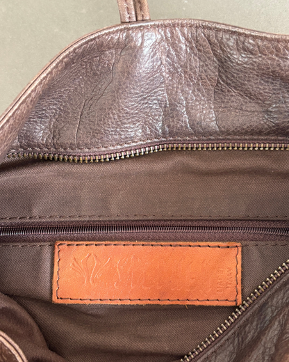 Vintage Brown Real Fur Bag