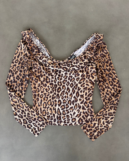 Dolce & Gabbana Leopard off shoulder top