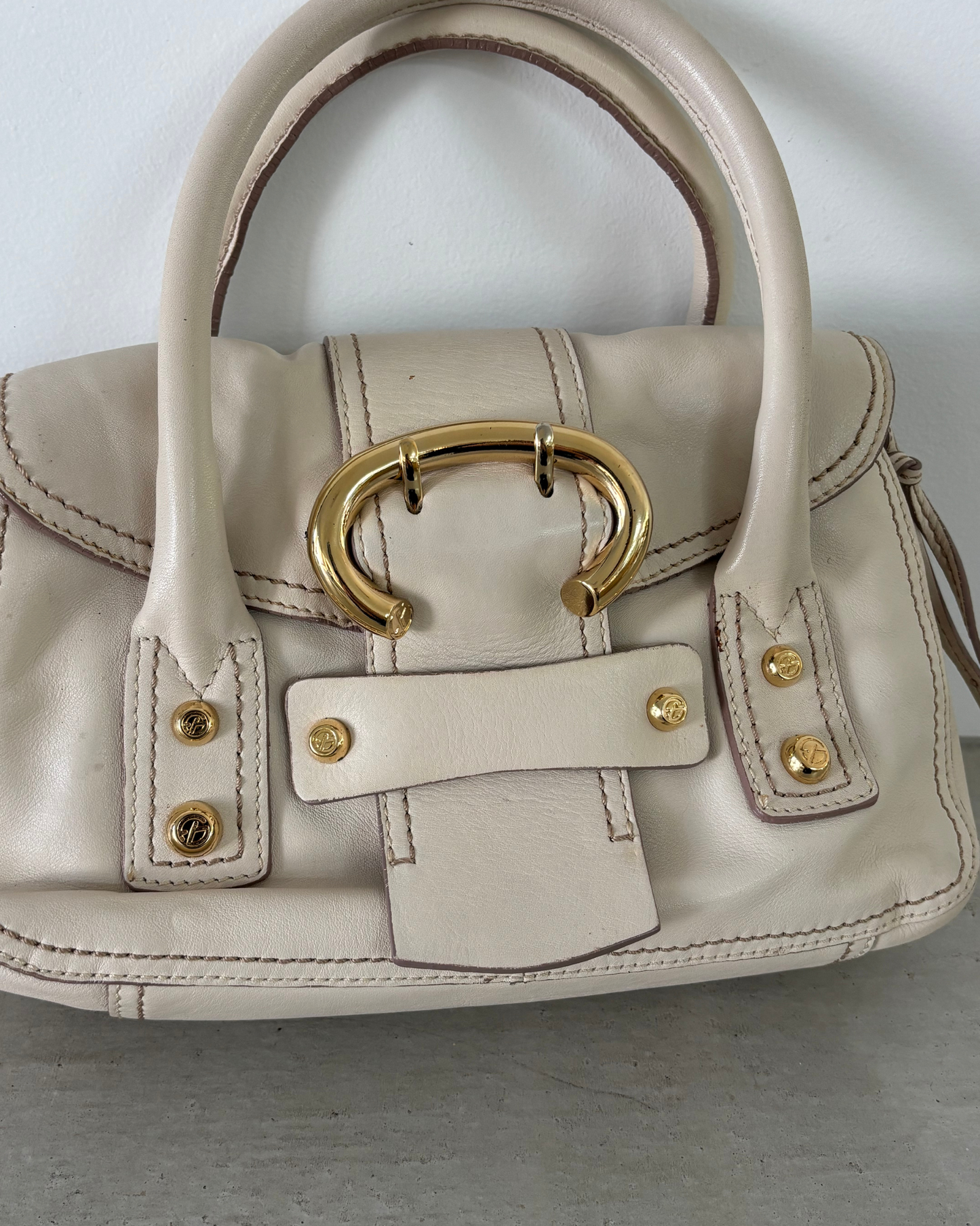 Francesco Biasia White Mini Bag