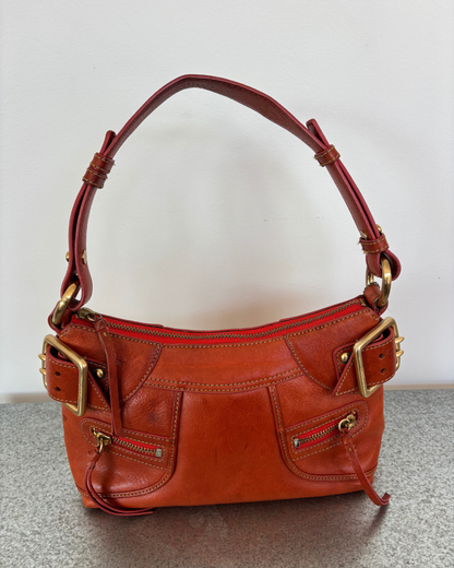 DKNY Orange Buckle Bag