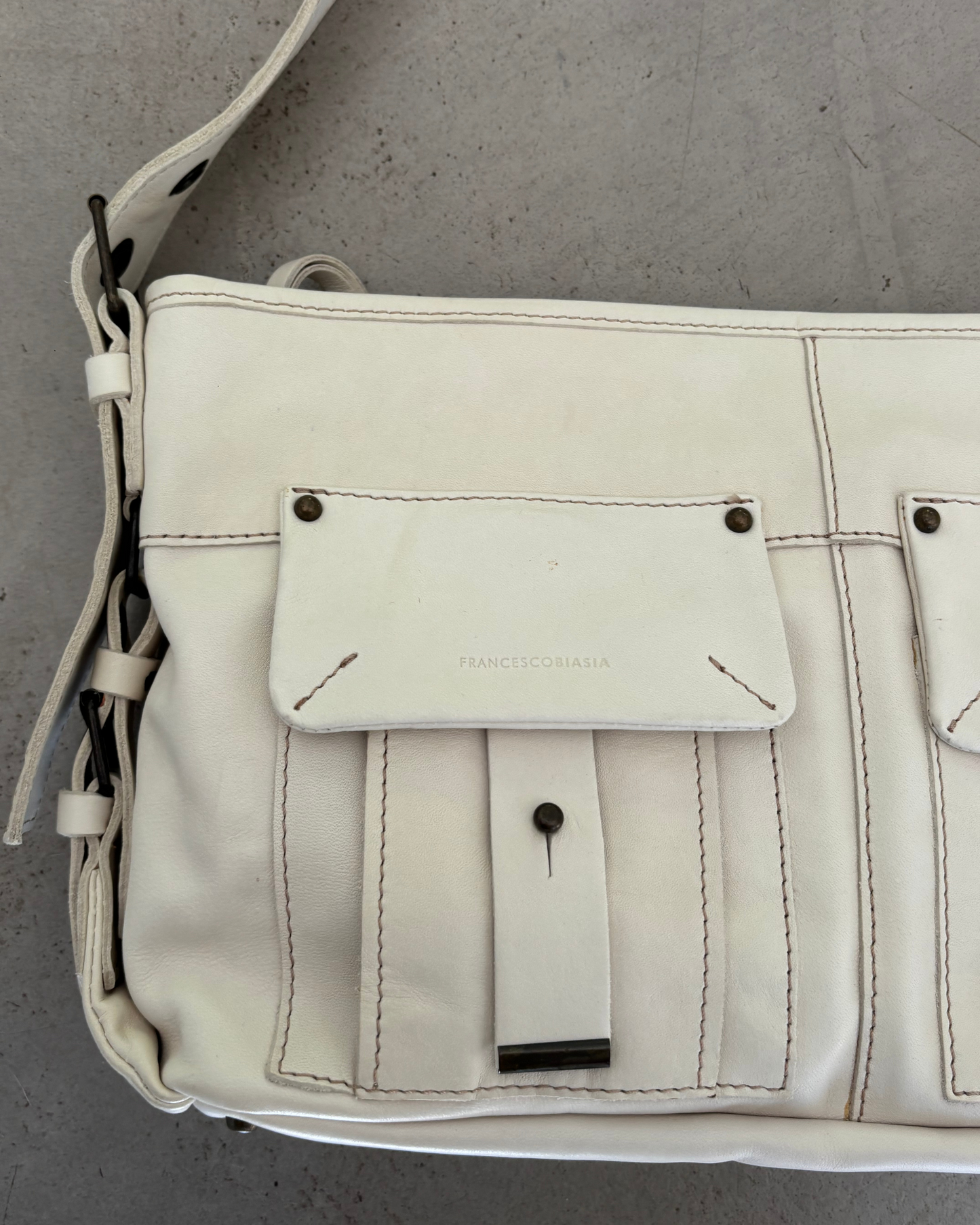 Francesco Biasia Cream Bag