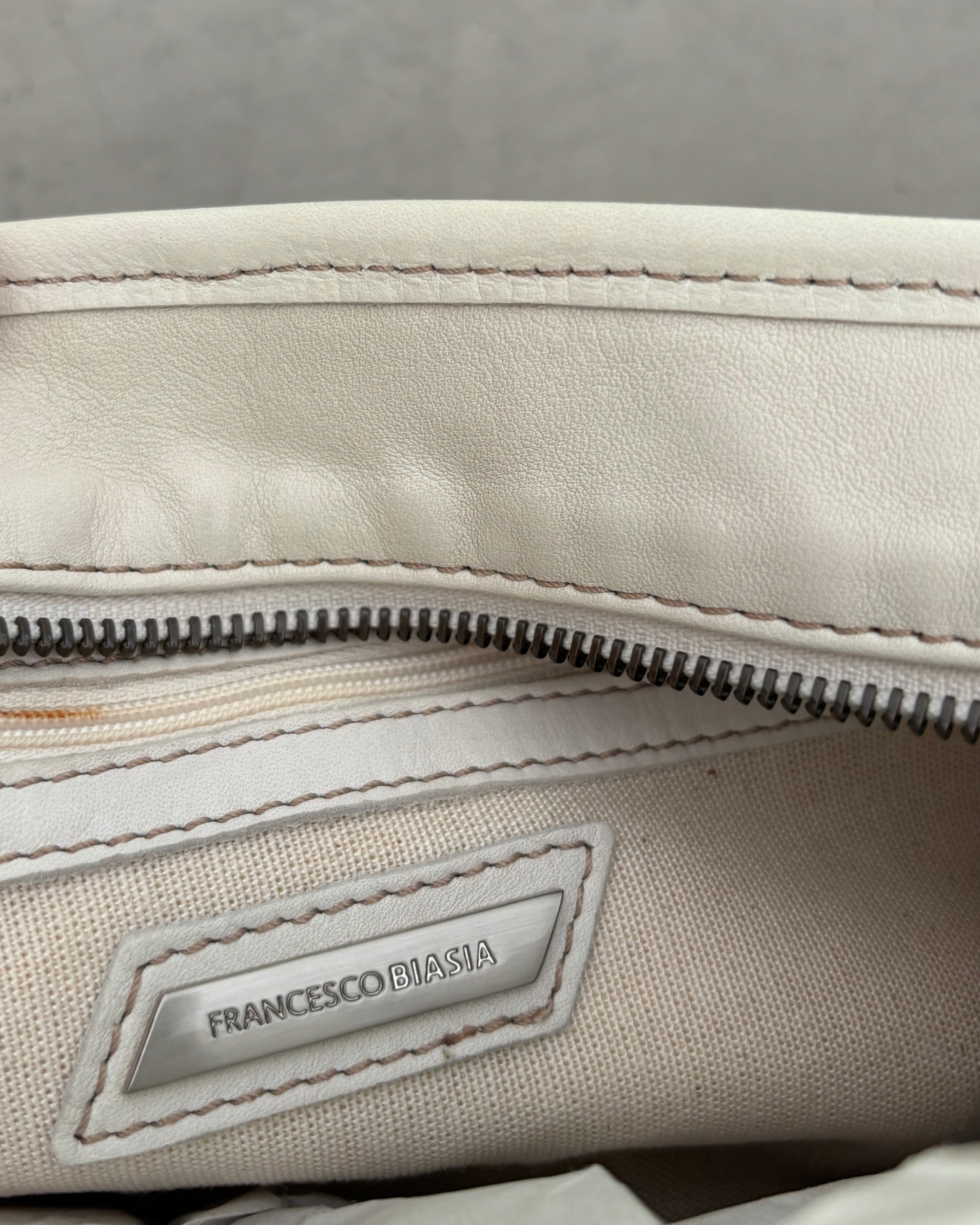 Francesco Biasia Cream Bag