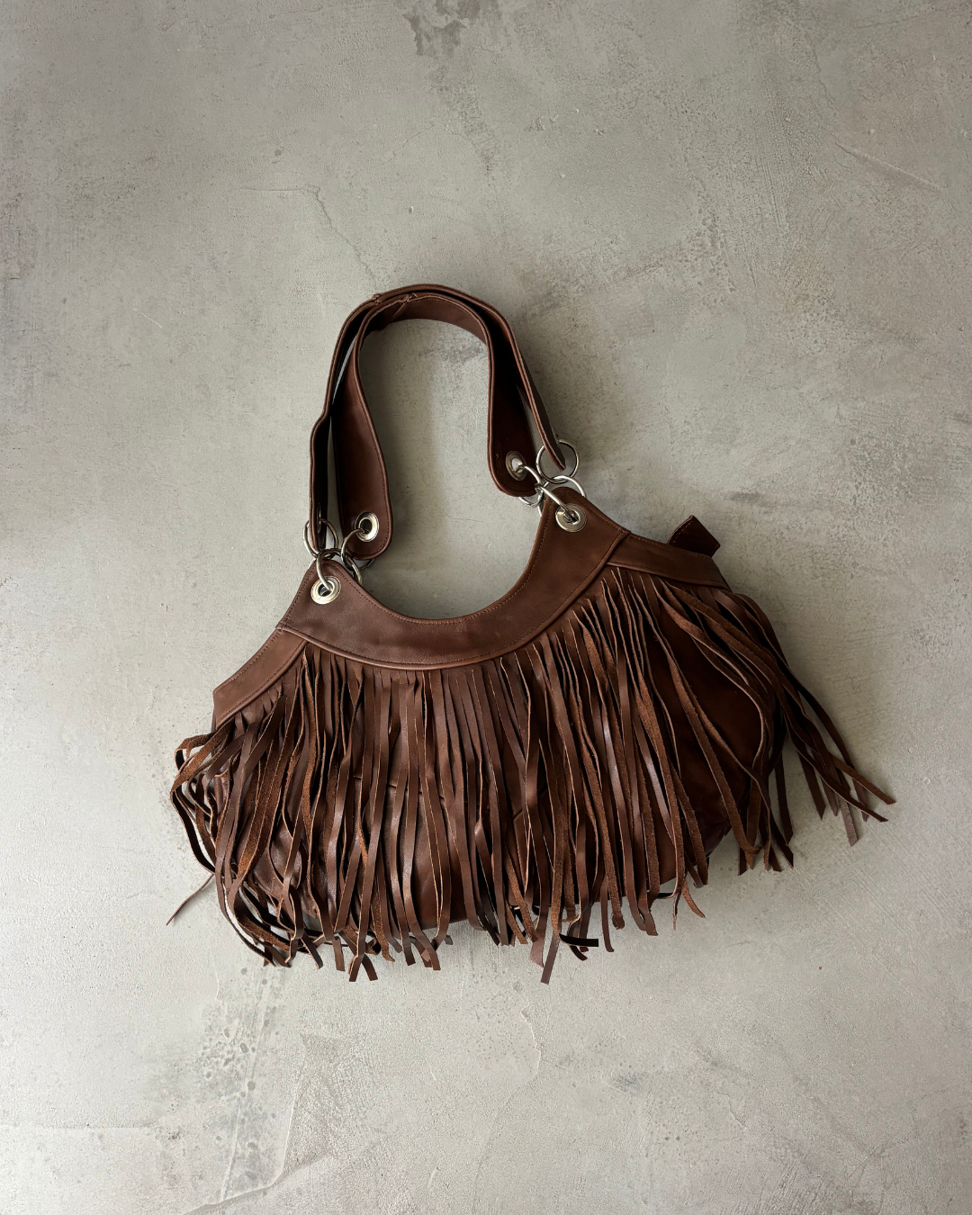 Brown Fringe Bag