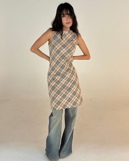 Vintage Burberry Midi Dress