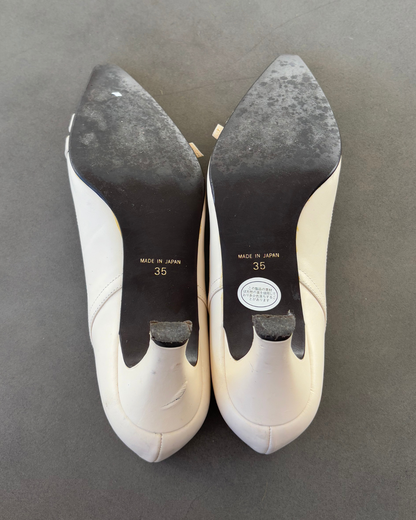 Sonia Rykiel Cream Buckle Heels