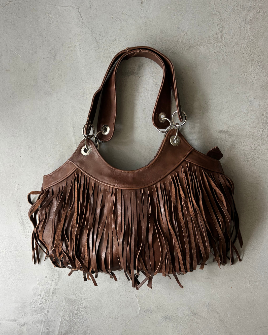 Brown Fringe Bag