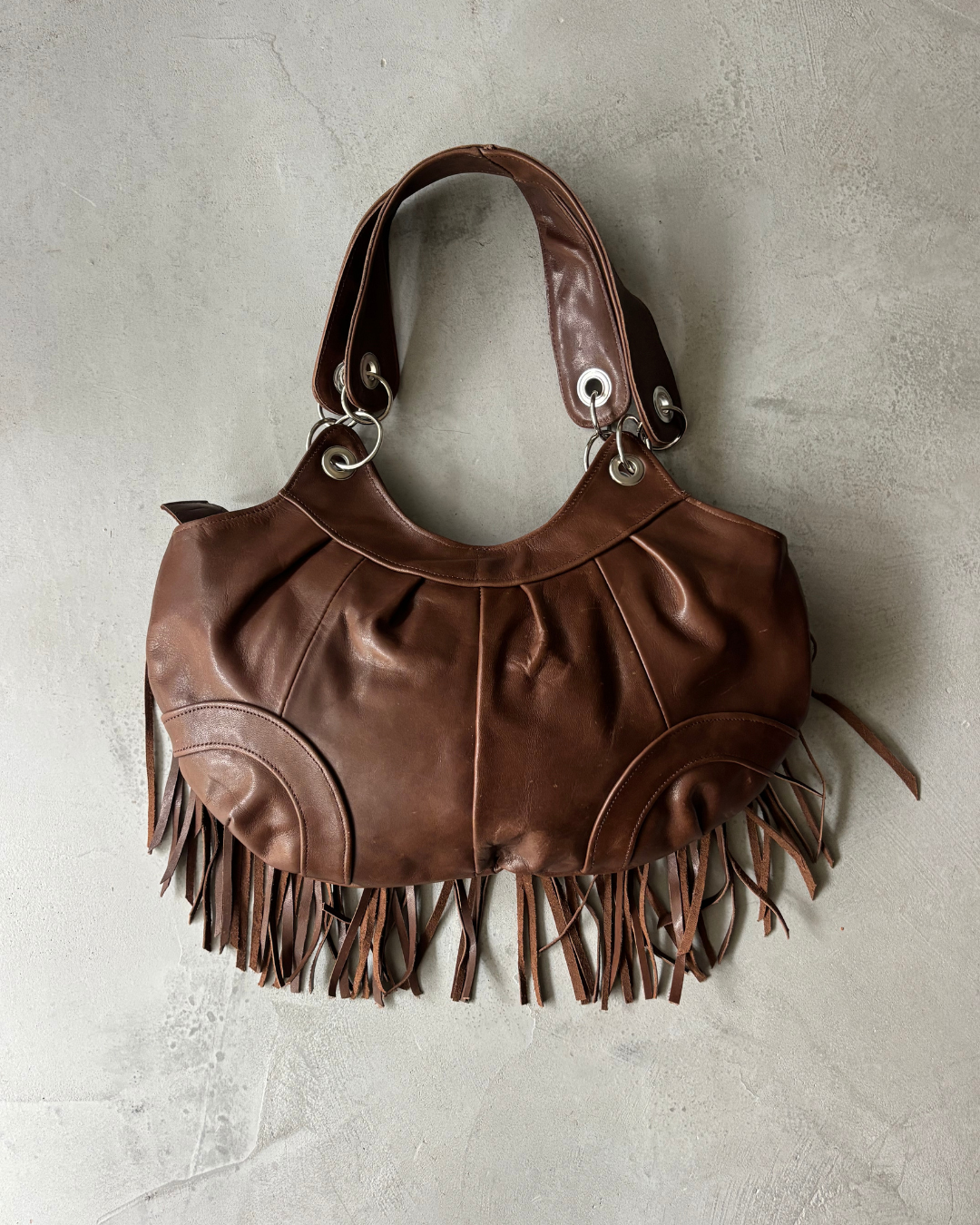 Brown Fringe Bag