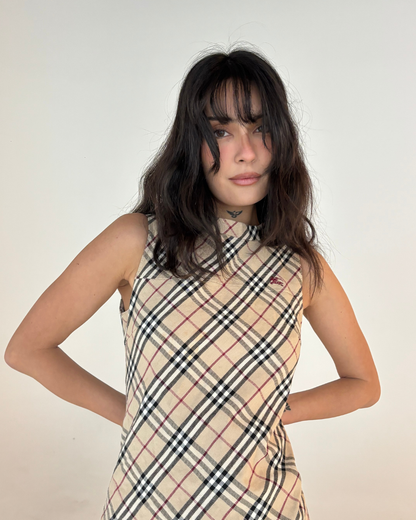 Vintage Burberry Midi Dress