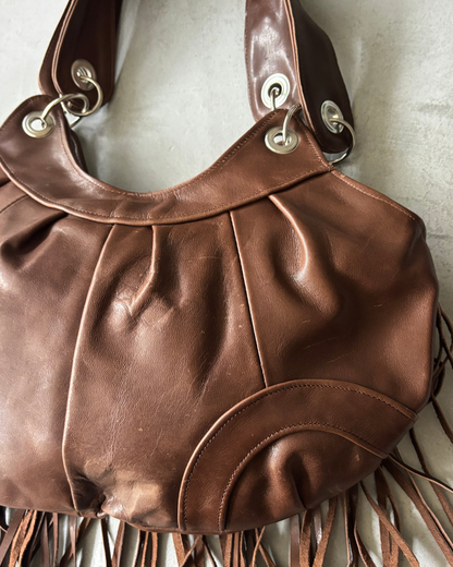 Brown Fringe Bag