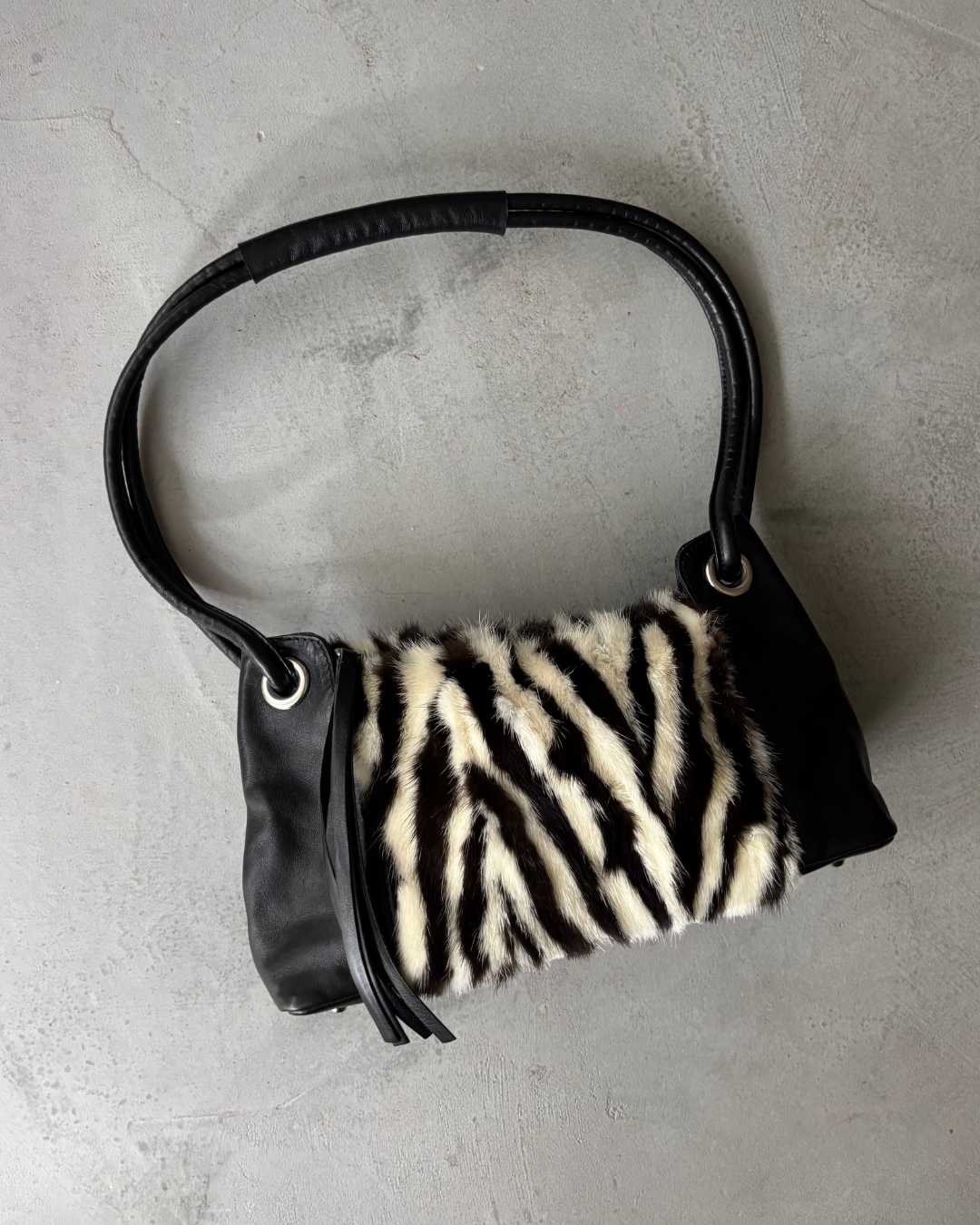 Vintage Zebra Handbag