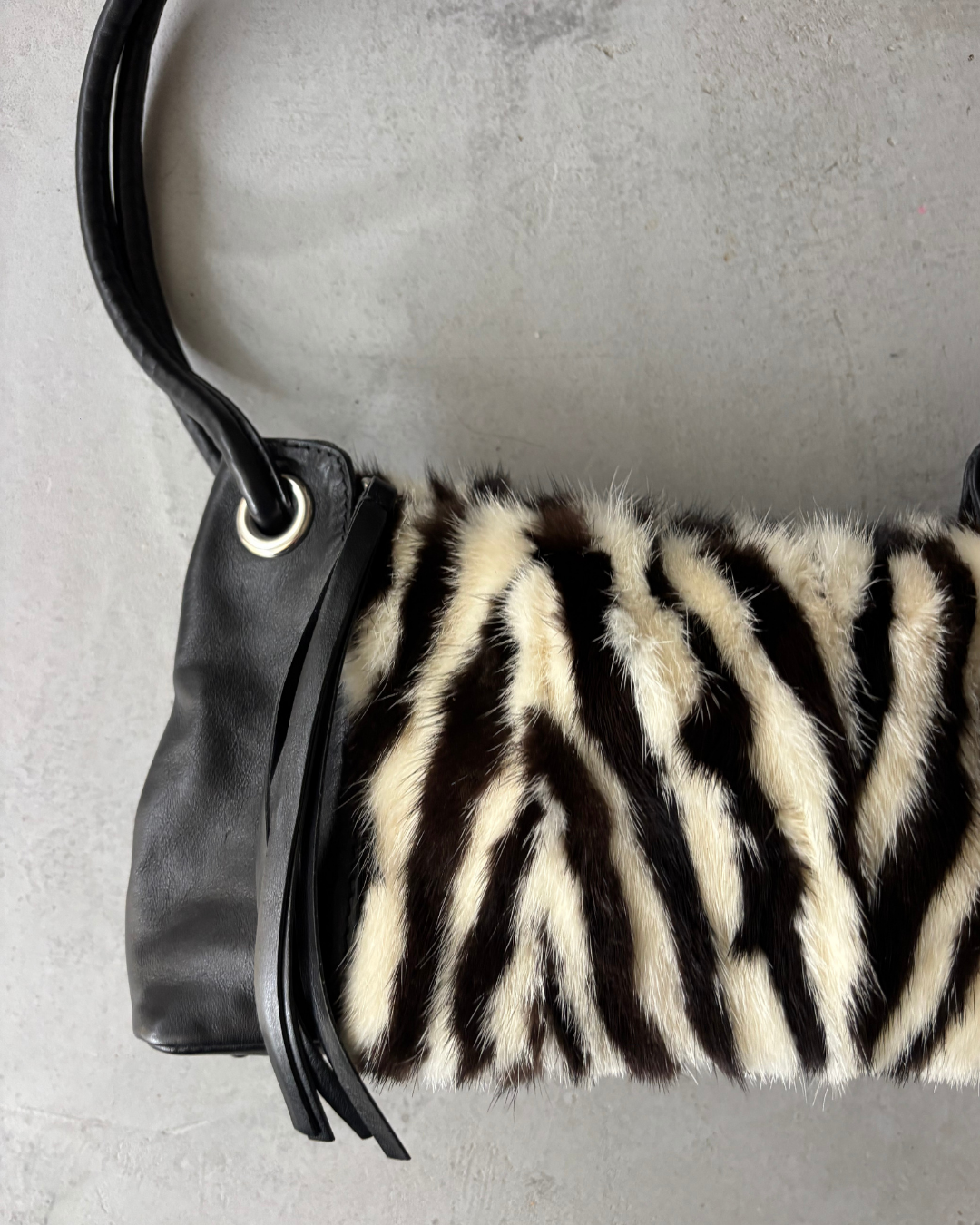 Vintage Zebra Handbag
