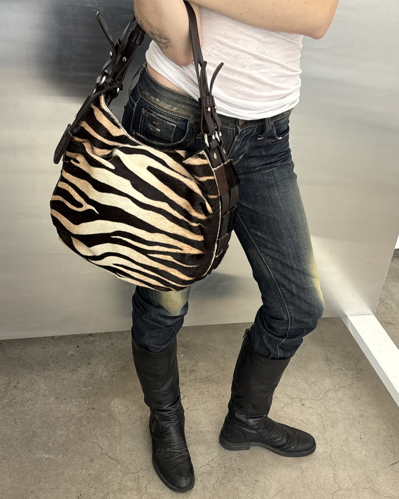 Furla Hide Zebra Bag