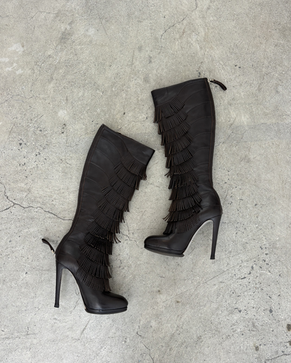 Sergio Rossi Fringe Boots