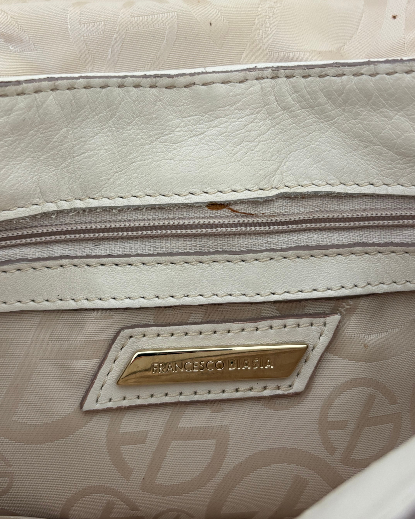 Francesco Biasia White Mini Bag
