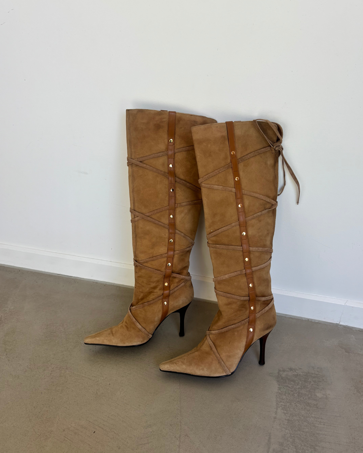 Tan Suede Leather Boots