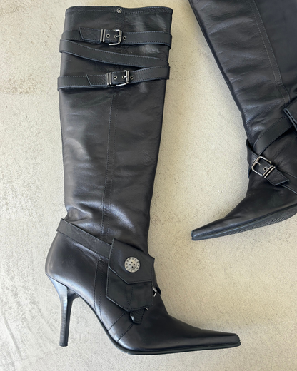 Black Utility Boots