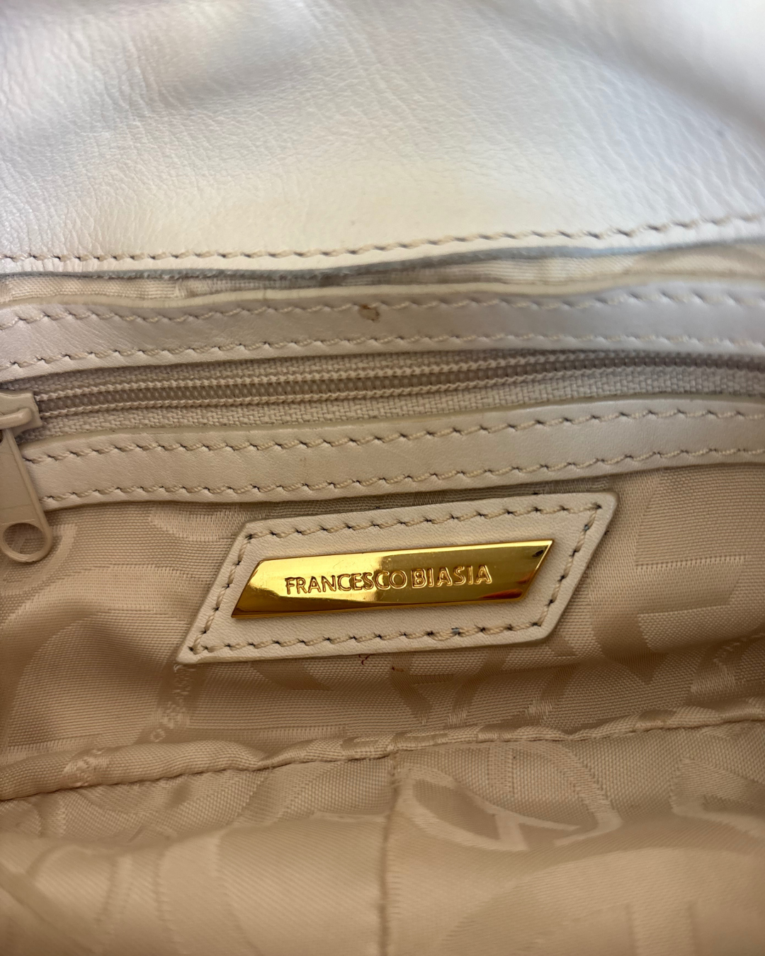 Francesco Biasia White Mini Bag