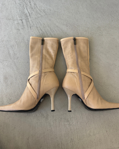Tan Buckle Calf Boots