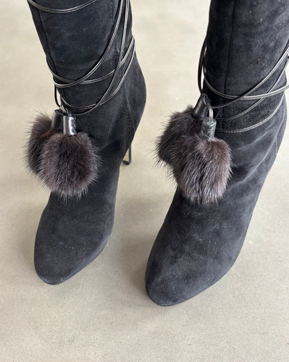 Sergio Rossi Fur Boots