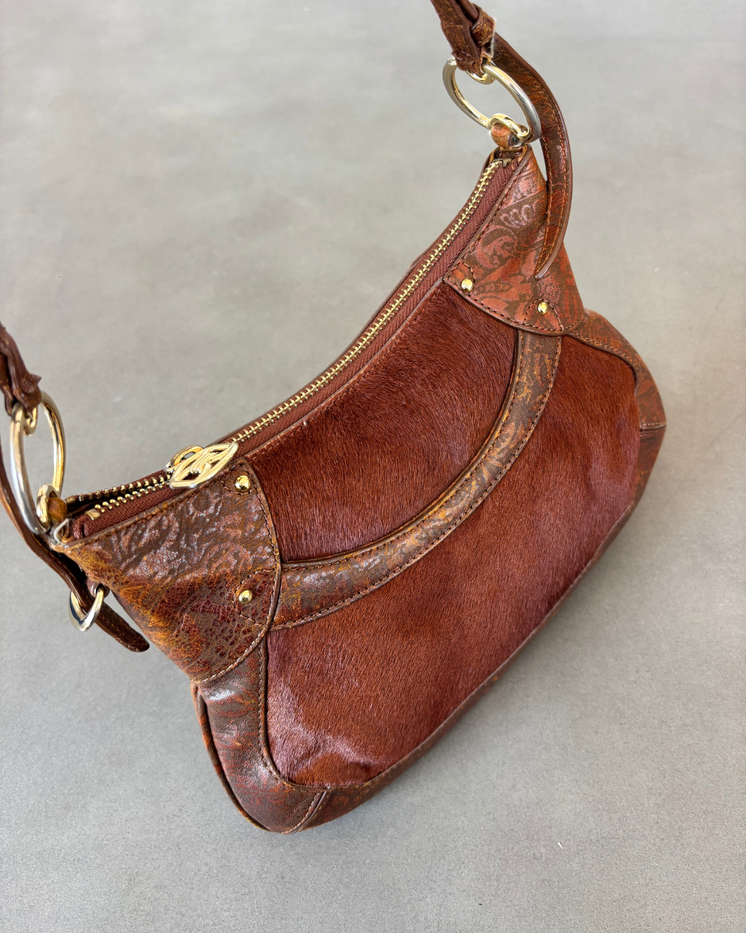 DKNY Brown Hide Mini Bag