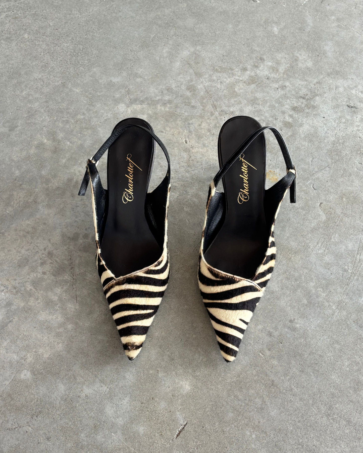 Morgan De Toi Zebra Hide Heels