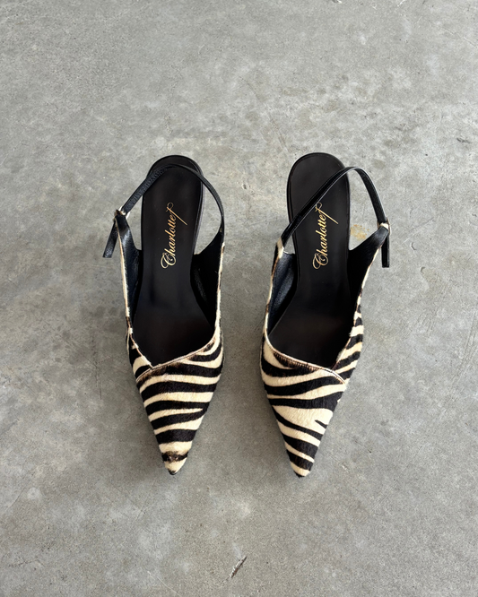 Morgan De Toi Zebra Hide Heels