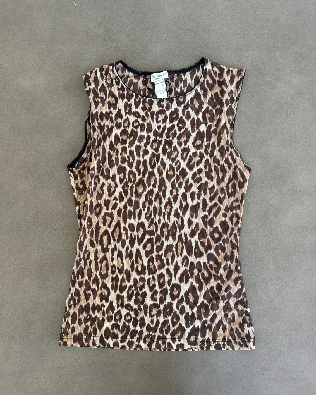 D&G Leopard Sheer Tank