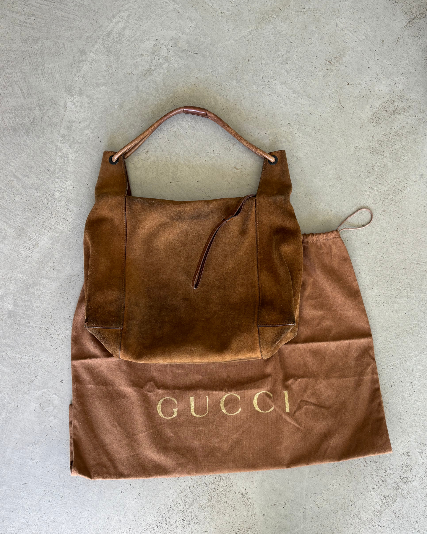 Gucci Suede Hobo Bag
