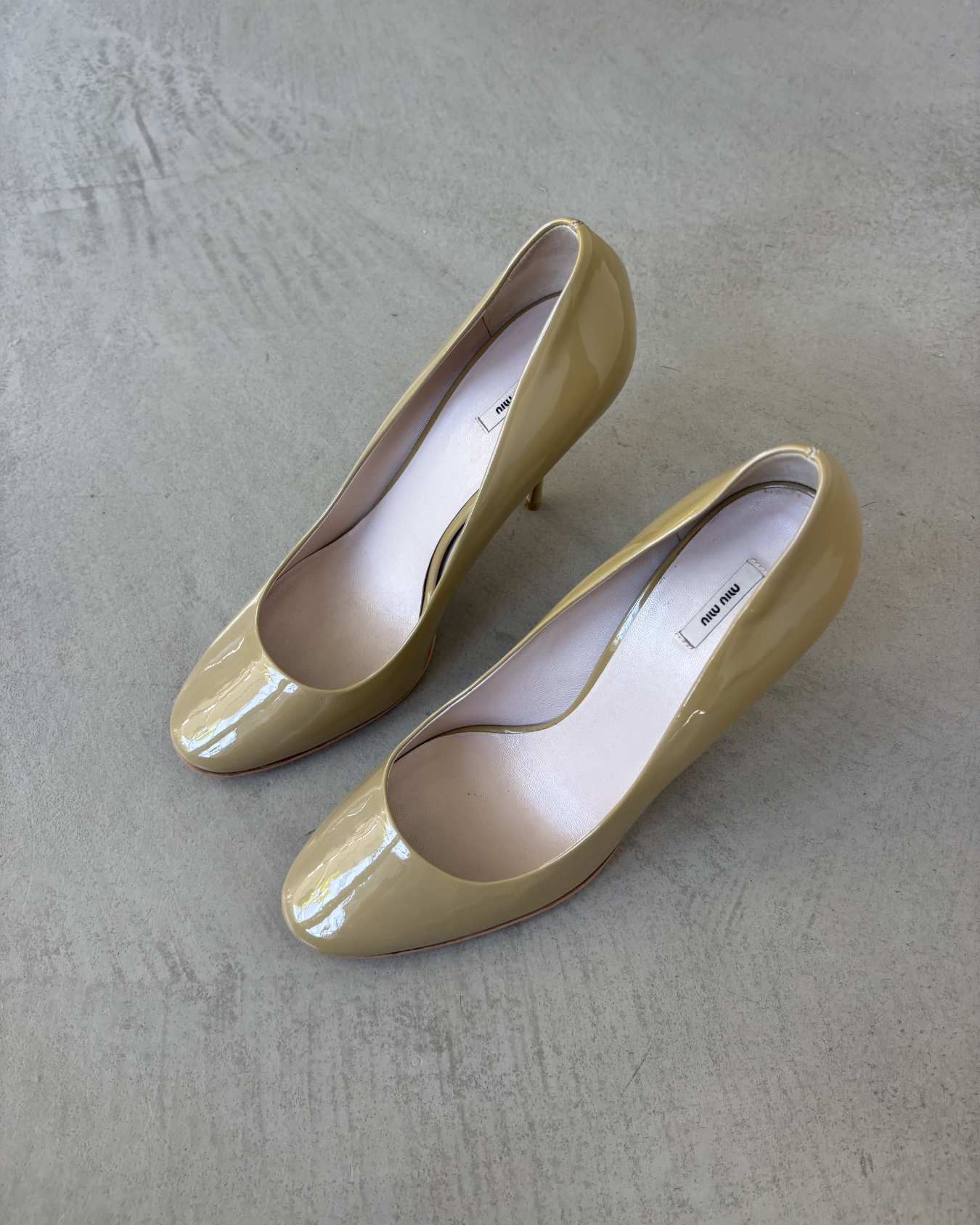 Miu Miu Patent Nude Heels