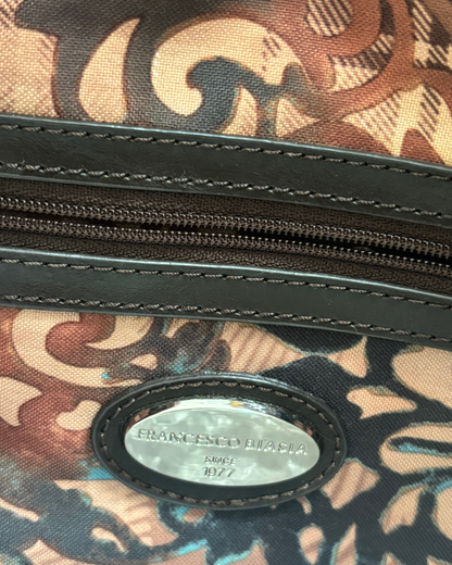 Francesco Biasia Olive Lace Up Bag