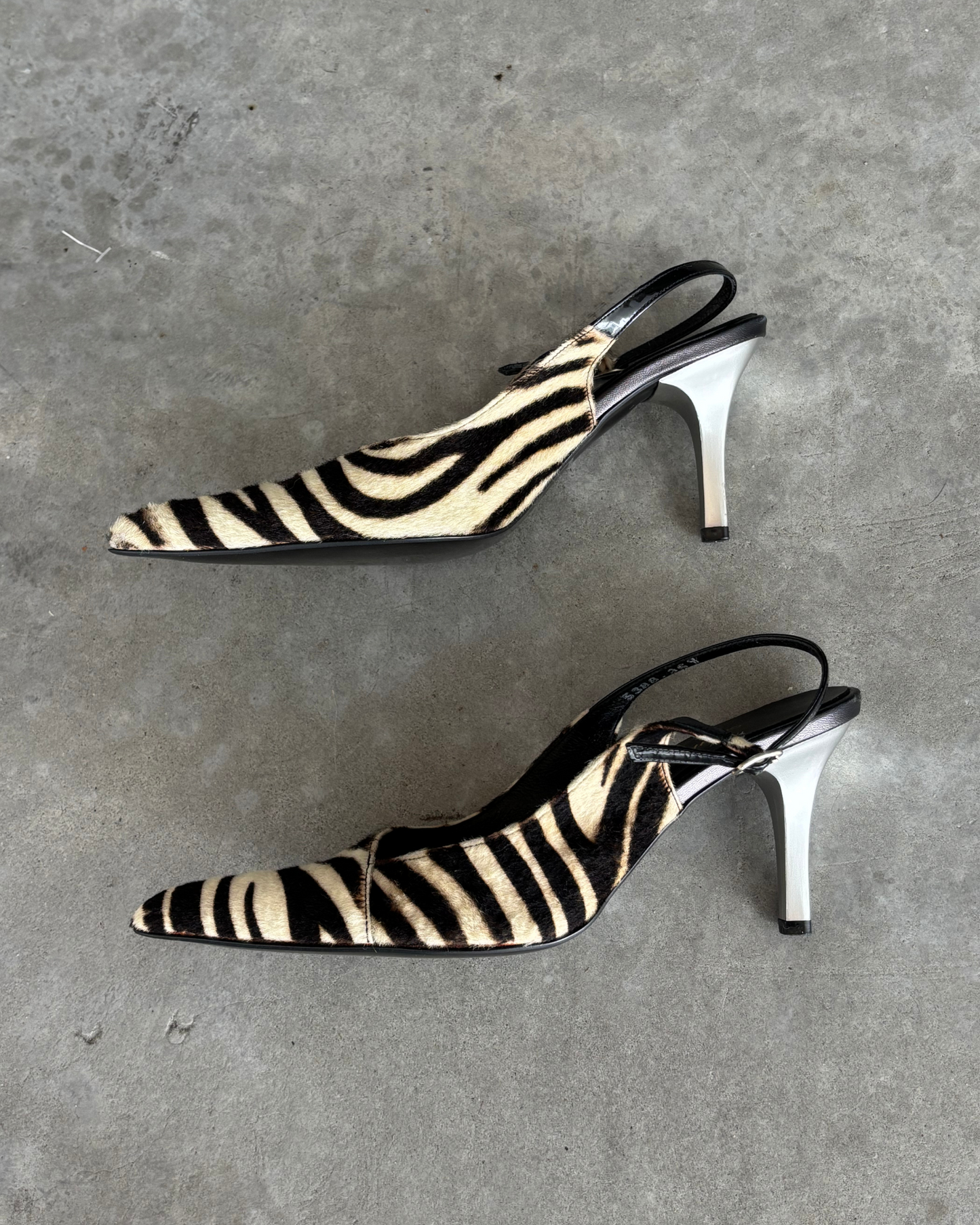 Morgan De Toi Zebra Hide Heels