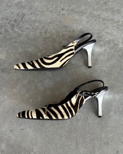 Morgan De Toi Zebra Hide Heels
