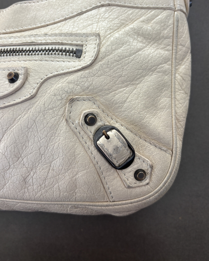 Balenciaga Cream Clutch/ Crossbody Bag